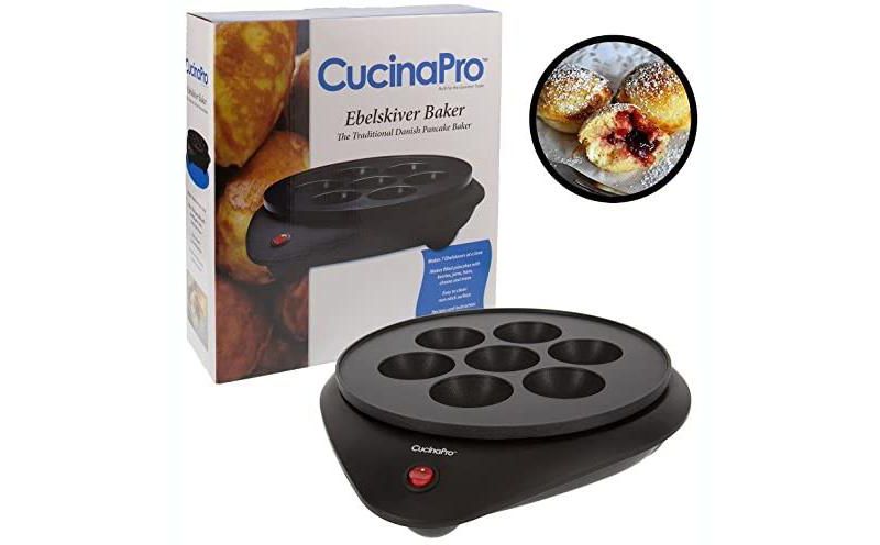 CucinaPro Electric Non-stick Ebelskiver & Doughnut Maker