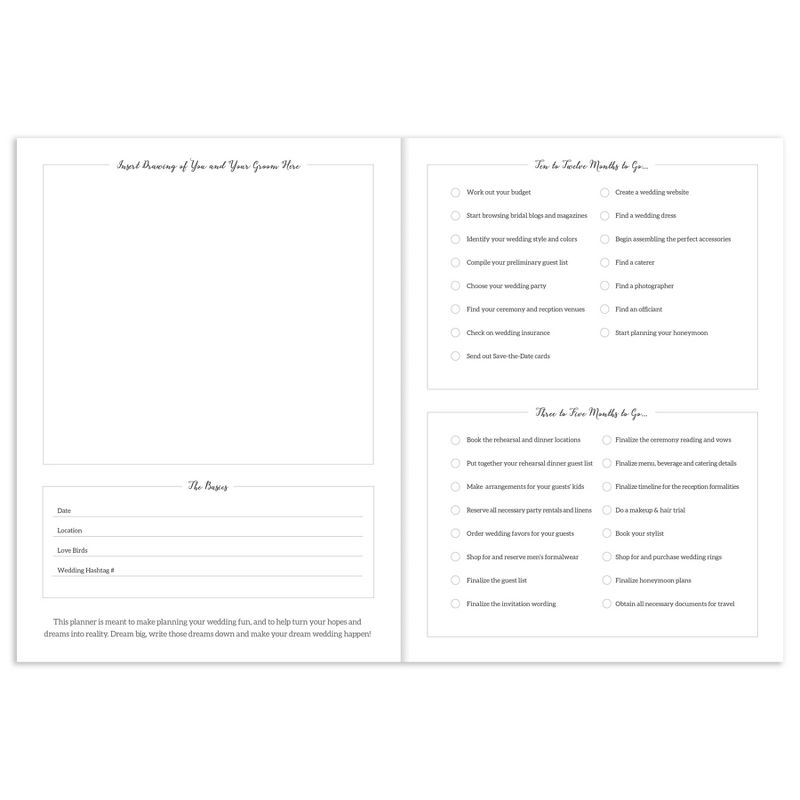 Undated Wedding Planner 7.5"x 10.25" Pastel Blue - TF Publishing