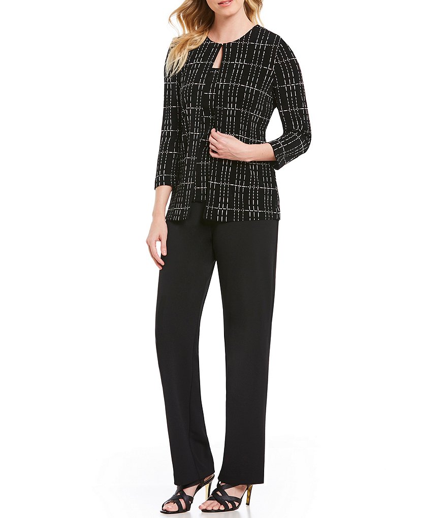 Eliza J Sequin Wide Leg Pants