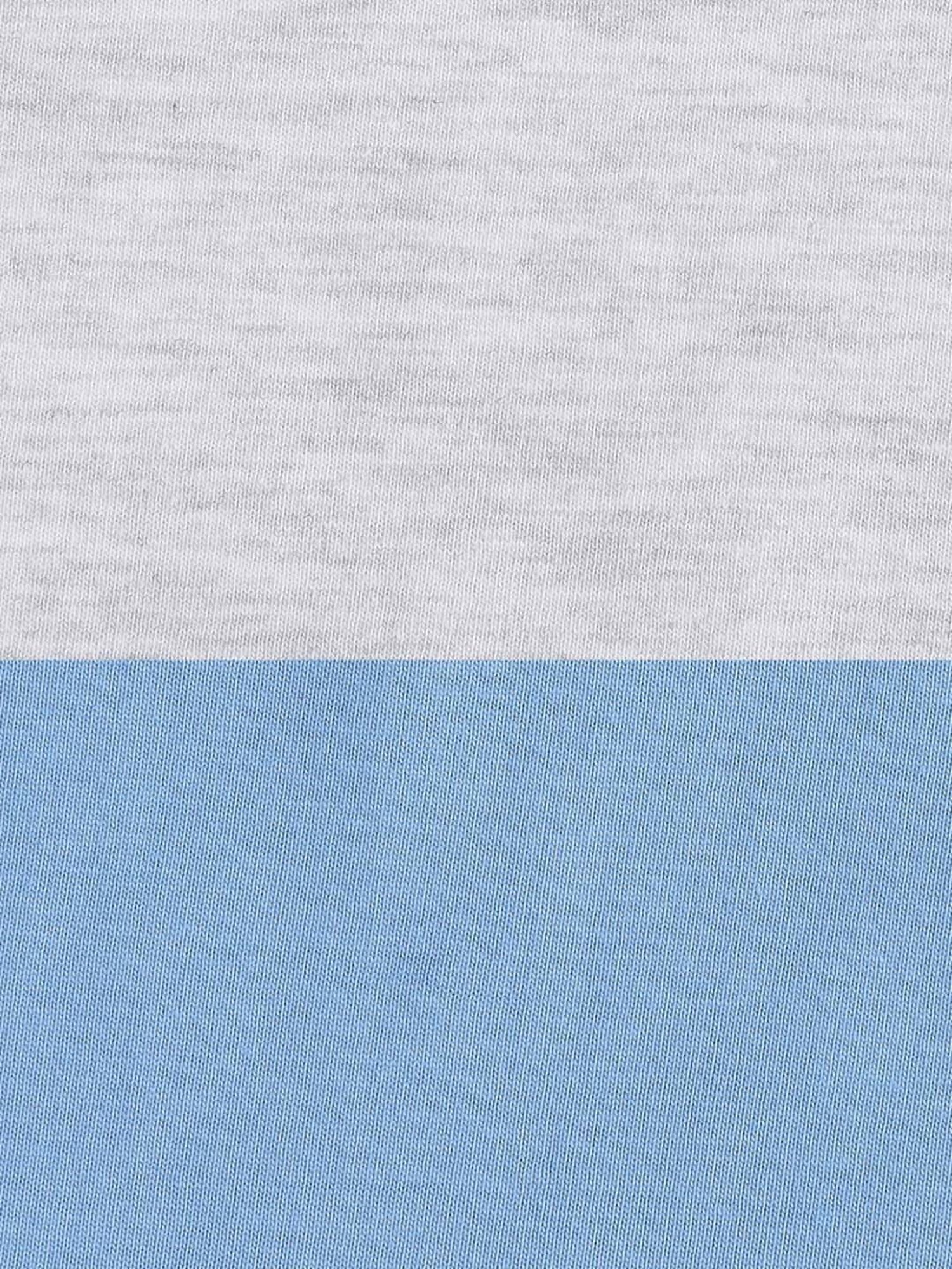 Pantaloons Baby Kids Blue & White Cotton Printed Full Sleeves T-Shirt