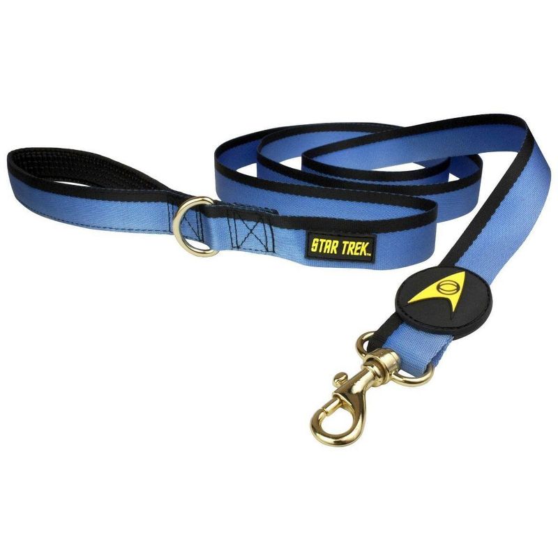 Crowded Coop, LLC Star Trek Starfleet Blue Uniform 6ft. Dog Leash