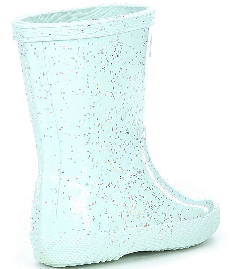 Hunter Girls' First Giant Glitter Waterproof Rainboots (Toddler)