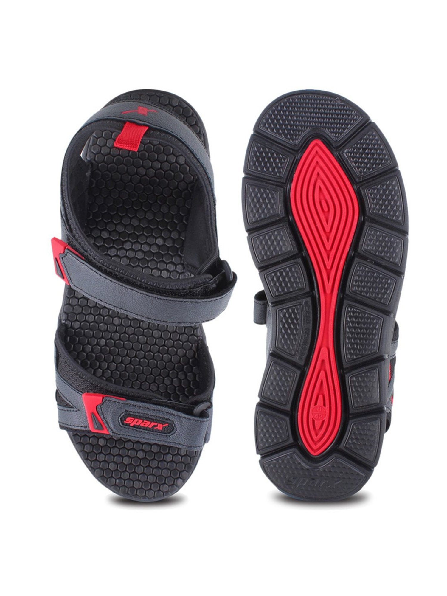 Sparx Men's Black Floater Sandals