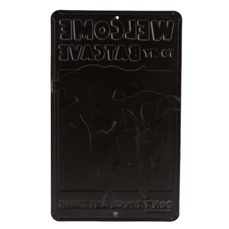 Batman Welcome to the Batcave Die Cut Emb Tin