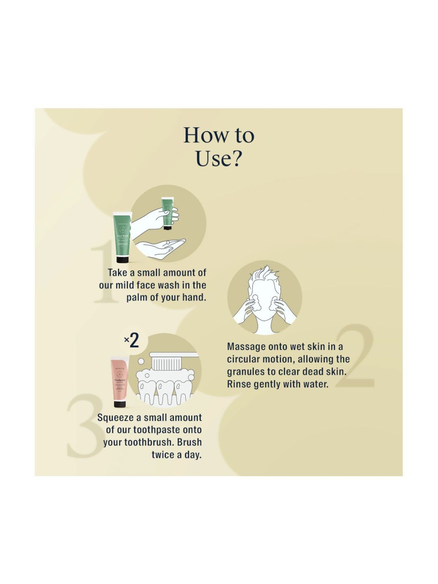 Arata Face Wash & Toothpaste Combo