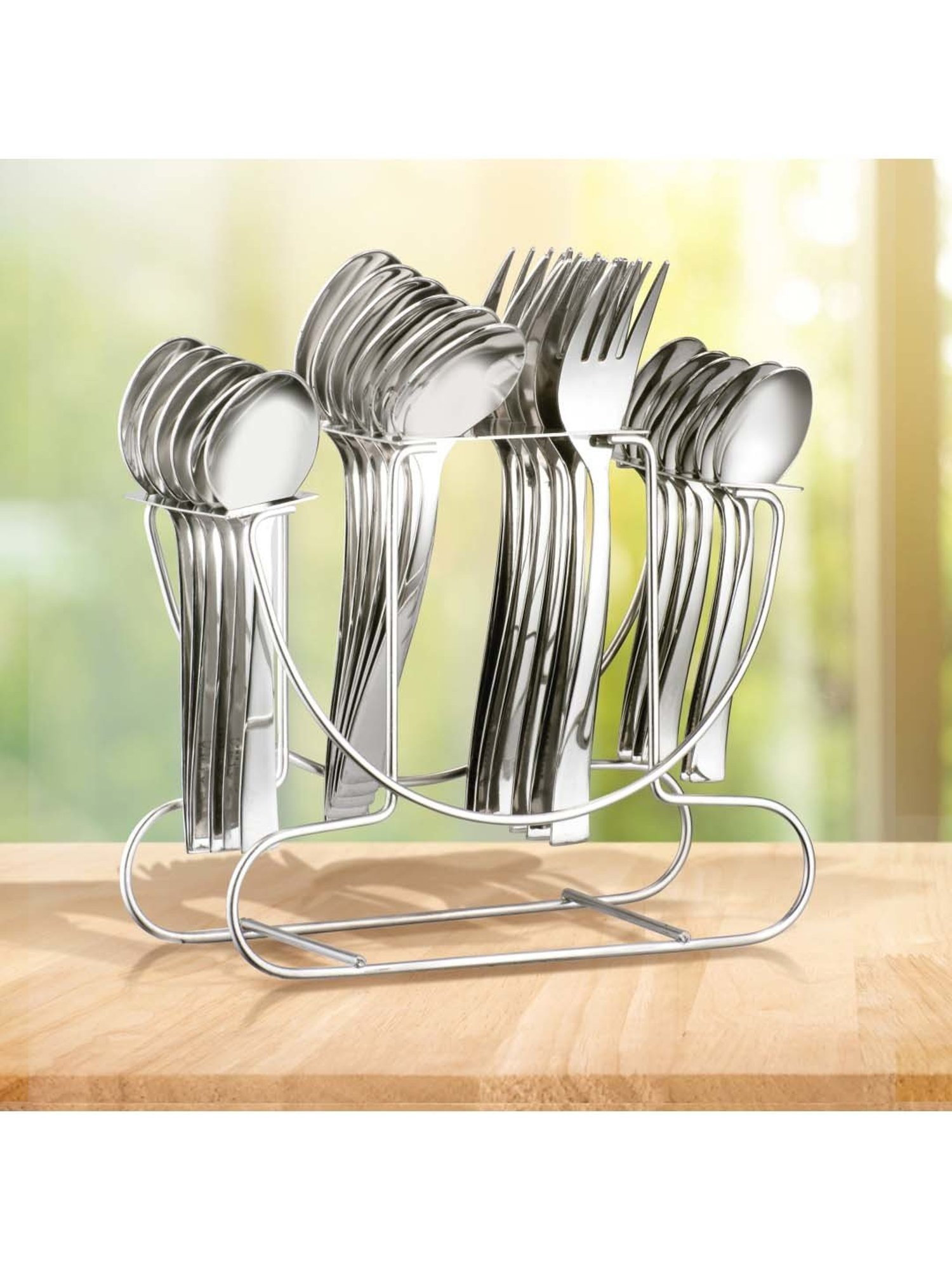 Home4U Iona Multi Wood Cutlery (2 Pcs)