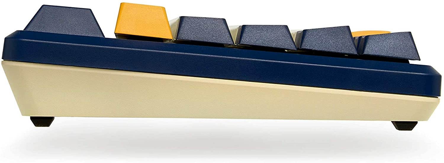 Durgod Fusion Mechanical Keyboard - 65% Layout - Doubleshot PBT Cherry Profile - Wireless 2.4gHz / Bluetooth 5.0 / USB Type C - Up to 40 Days Battery Life (Cherry Speed Silver, Navigator)