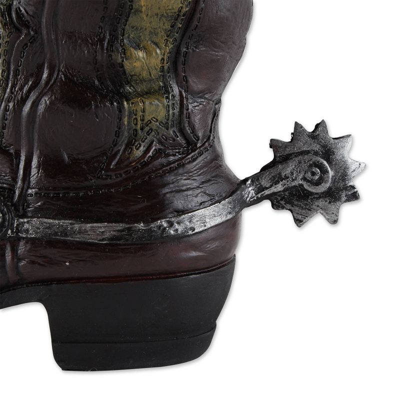 6.1" Indoor/Outdoor Polyresin Spurred Cowboy Boot Planter - Zings & Thingz