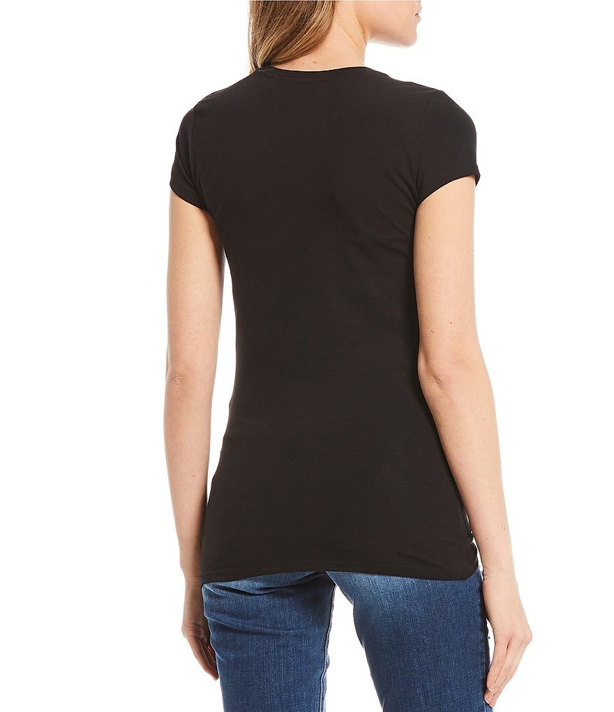 Guess Short-Sleeve Brush Logo Graphic Tee