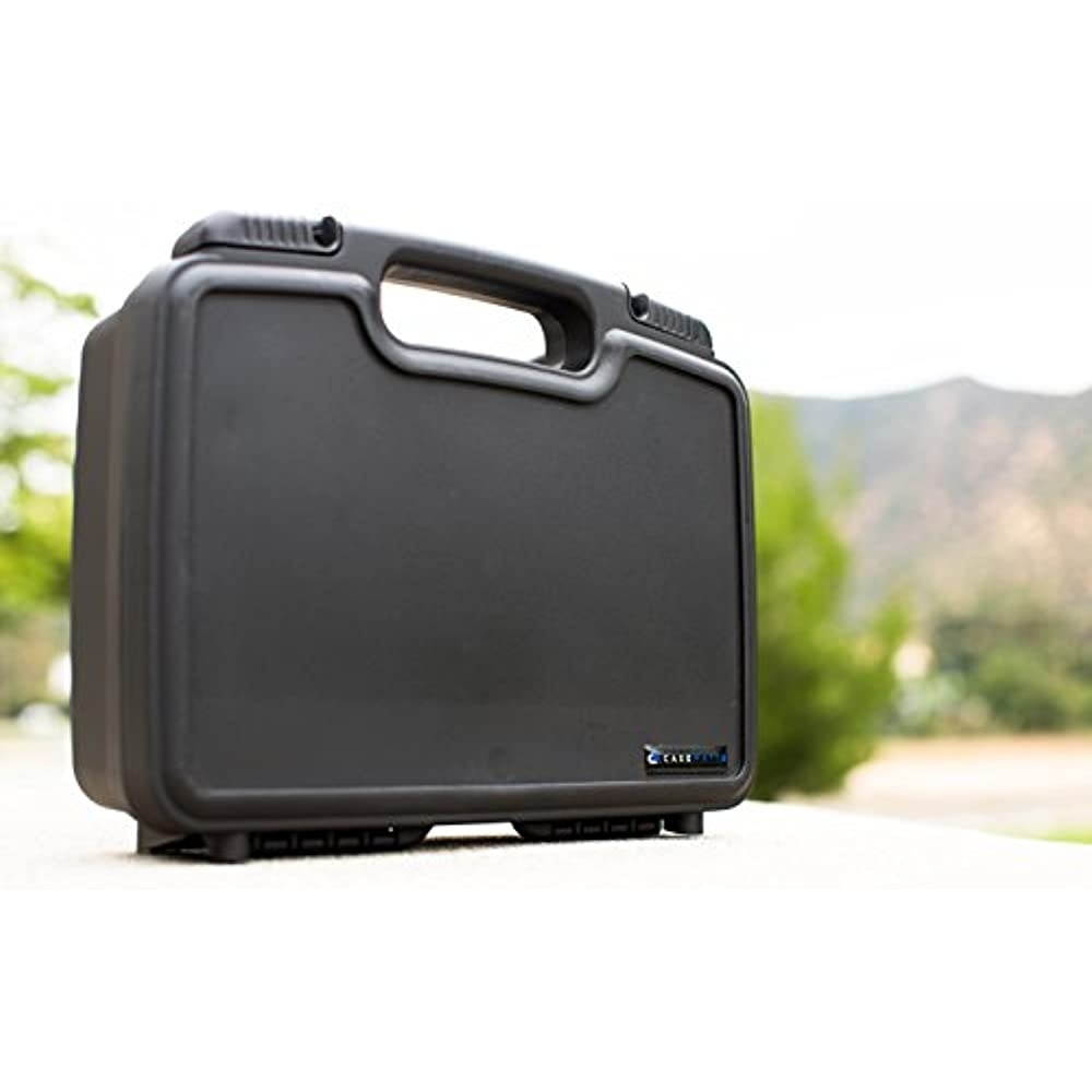 CASEMATIX Portable Projector Hard Case with Internal Customizable Diced Foam and Carrying Handle - Fits Sony Pico Mobile Projector MPCL1