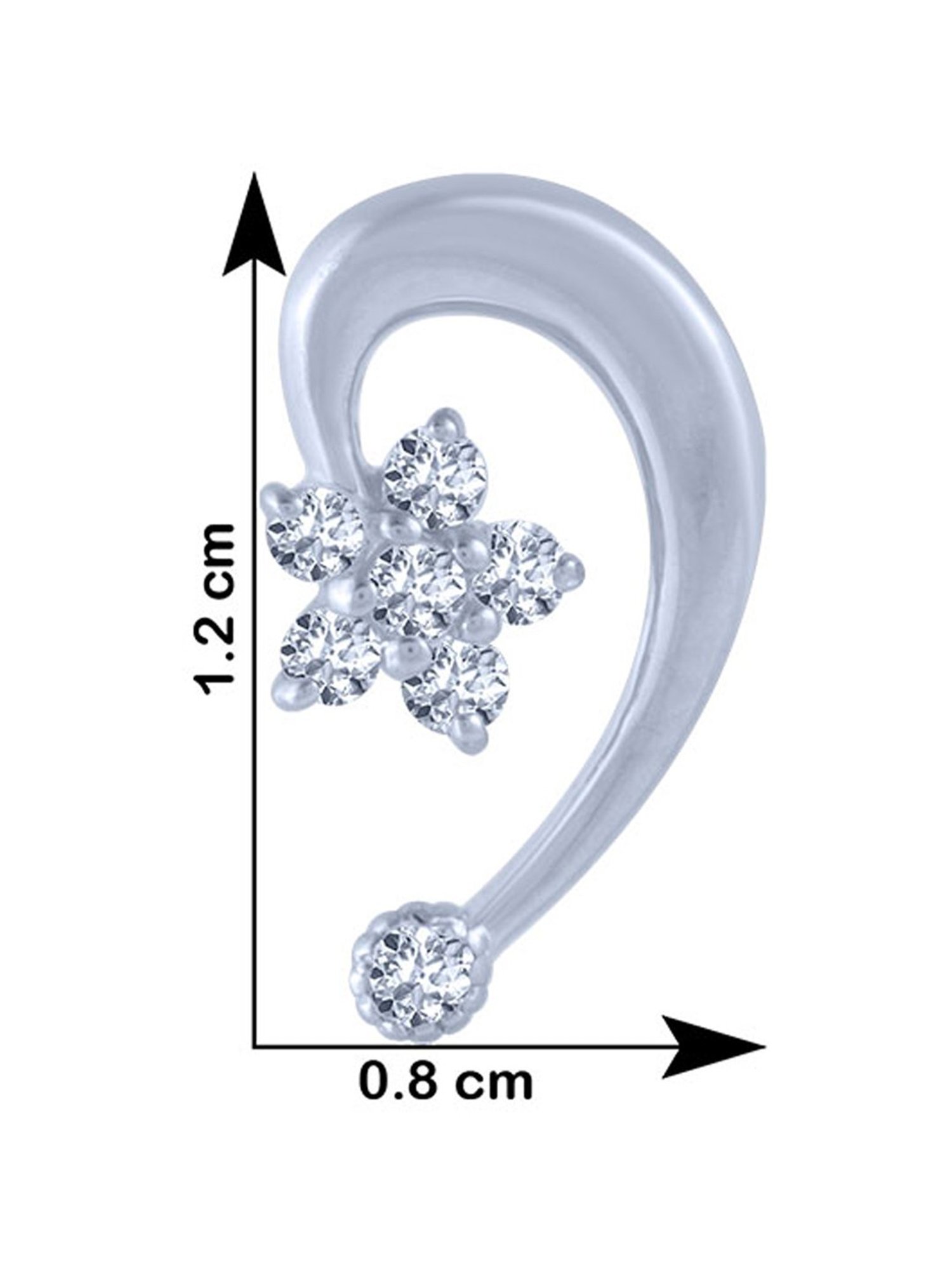 P.C. Chandra Jewellers 18 kt Gold & Diamond Earrings