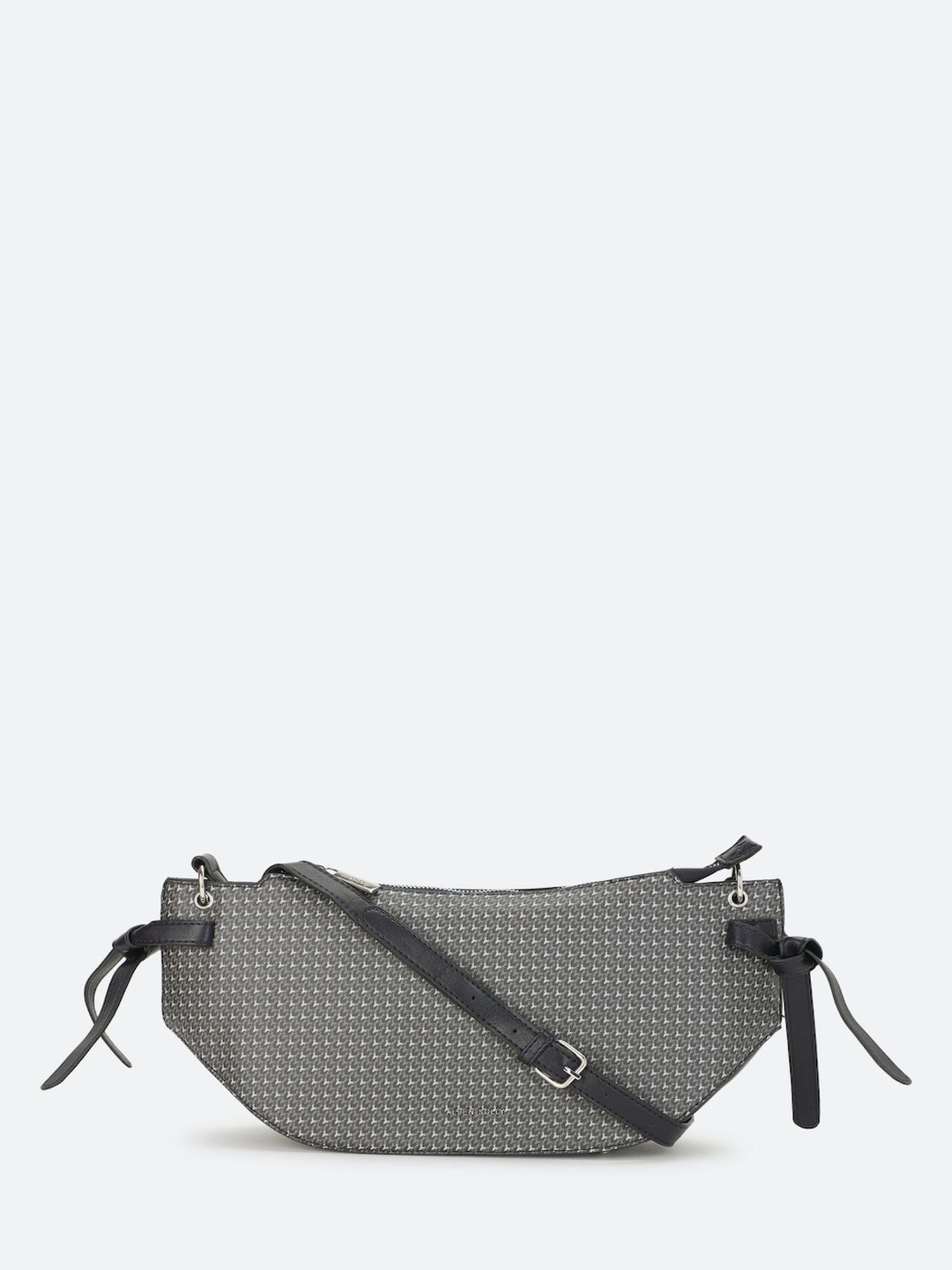 Allen Solly Grey Printed Medium Sling Handbag