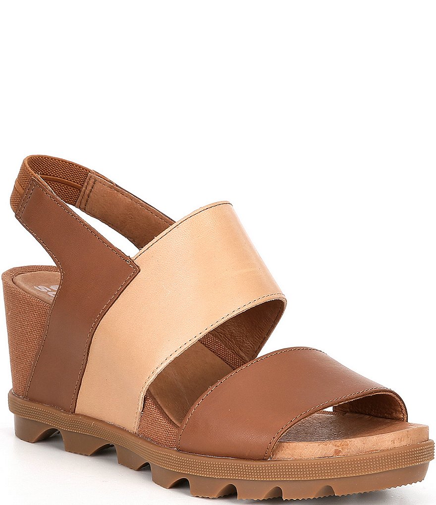 Sorel Joanie II Leather Slingback Wedges