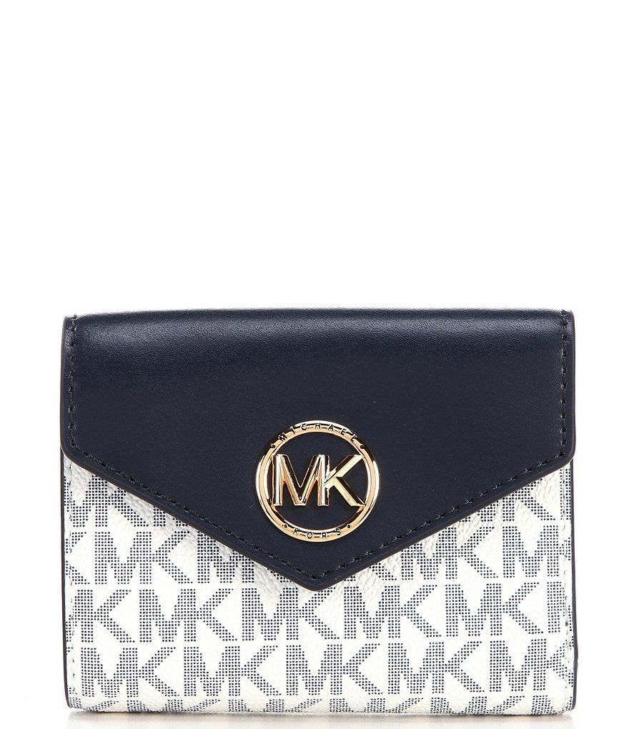Michael Kors Signature Carmen Medium Envelope Tri-Fold Wallet