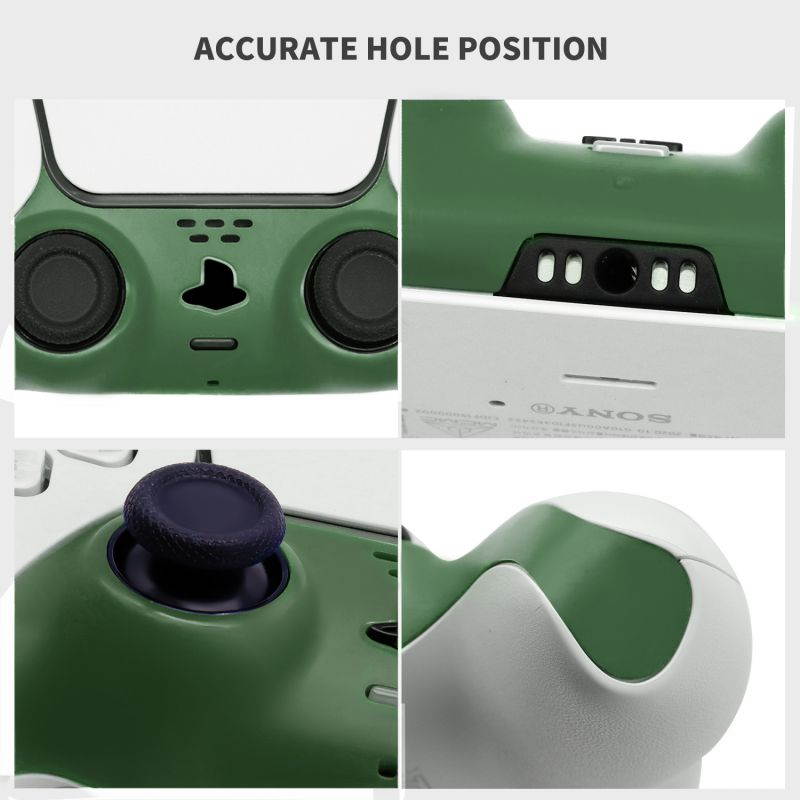 Decorative Strip for PS5 Dualsense Controller, Ackmioxy PS5 Accessories DIY PS5 Controller Replacement Shell Color Replacement Decoration Accessories for PS5 Controller Panel (Red)