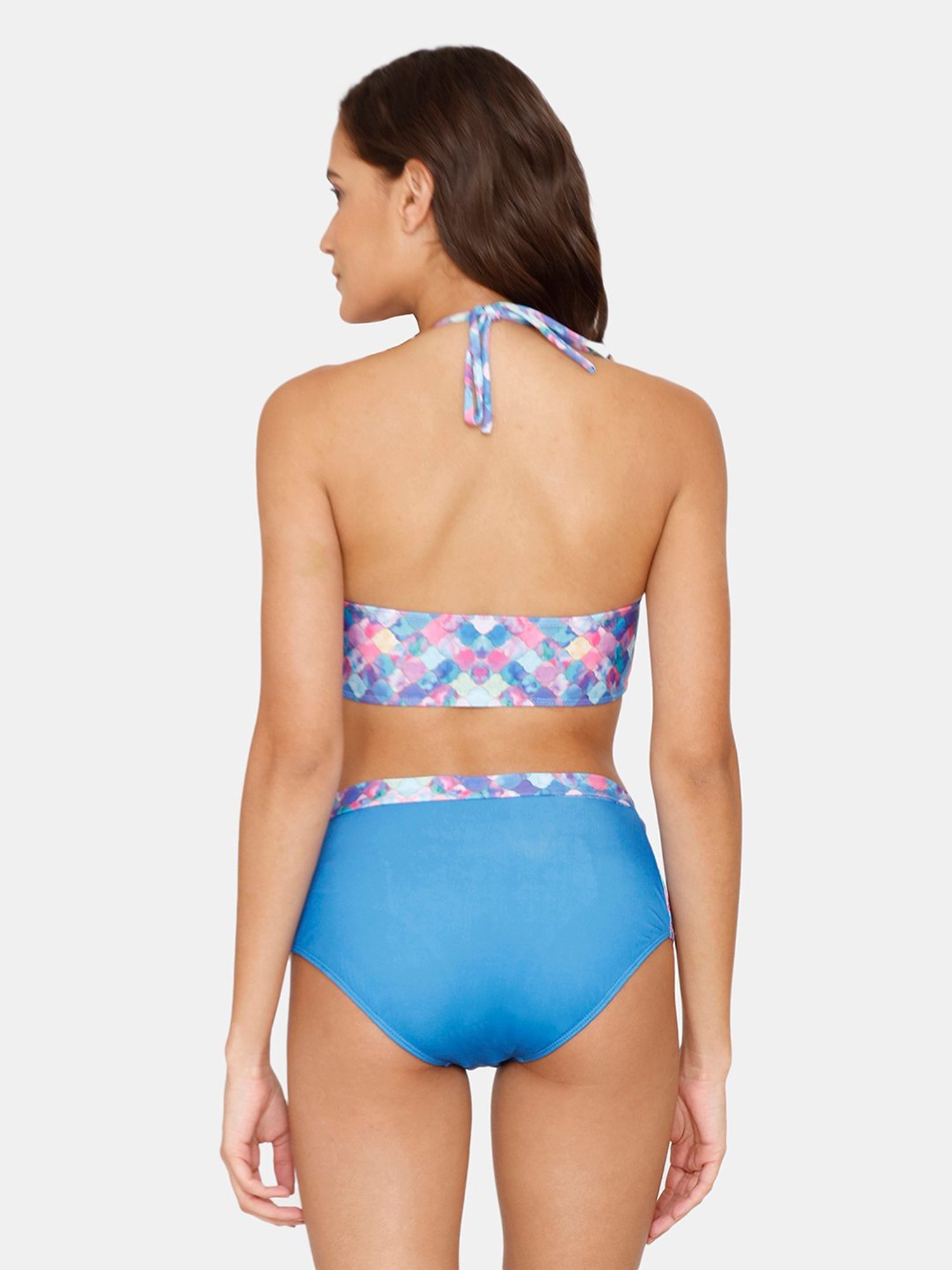 Coucou by Zivame Blue Printed Bikini Set