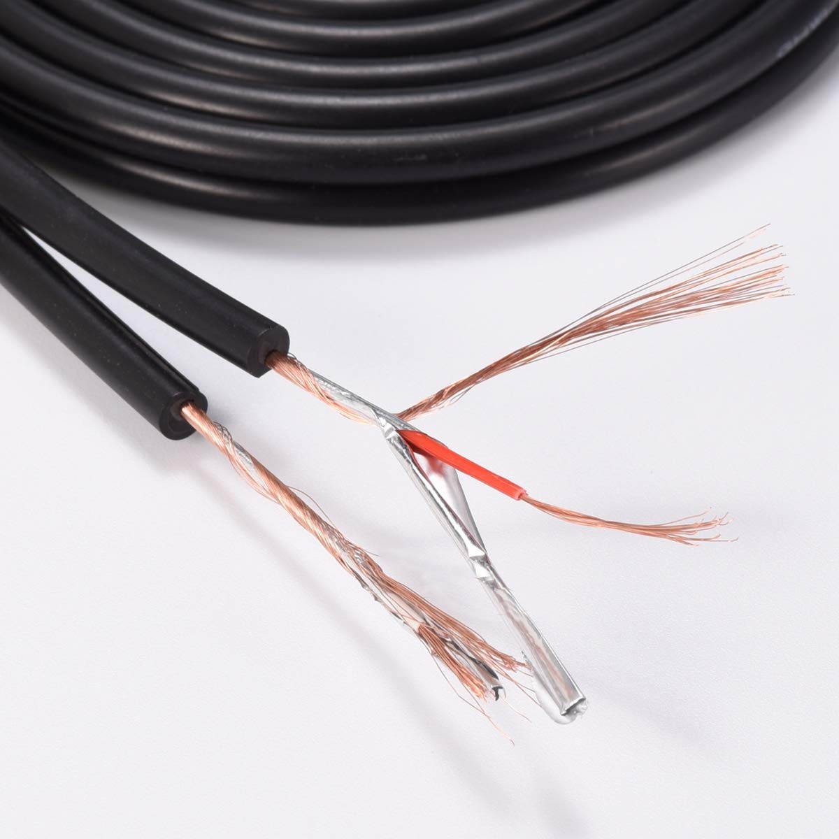 GHWL Gold Plated 2 RCA Male to Female Stereo Audio Extension Cable