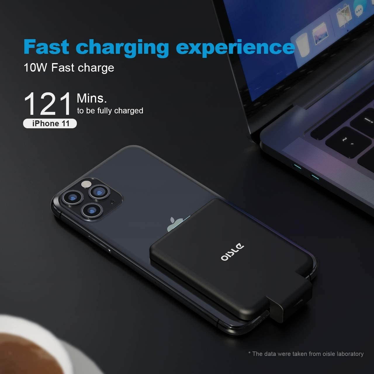 OISLE Mini Power Bank Powercore 4500mAh Portable Charger Portable Battery Charger Case for iPhone 12/12 mini/12pro/12pro Max 11/11 pro (max)8/8+X7/7+6/6+/6s5/5s-Black