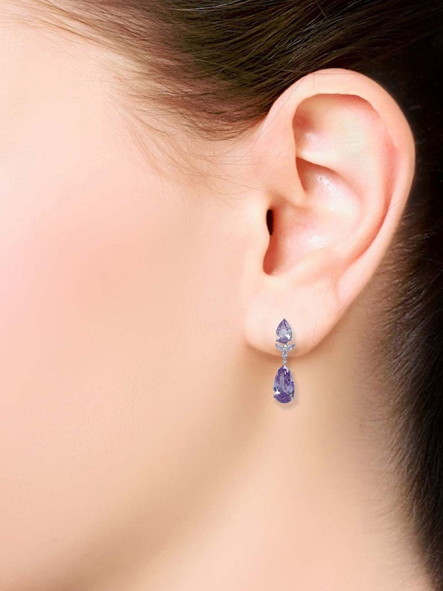 The Real Effect London 800 Silver Earrings for Women