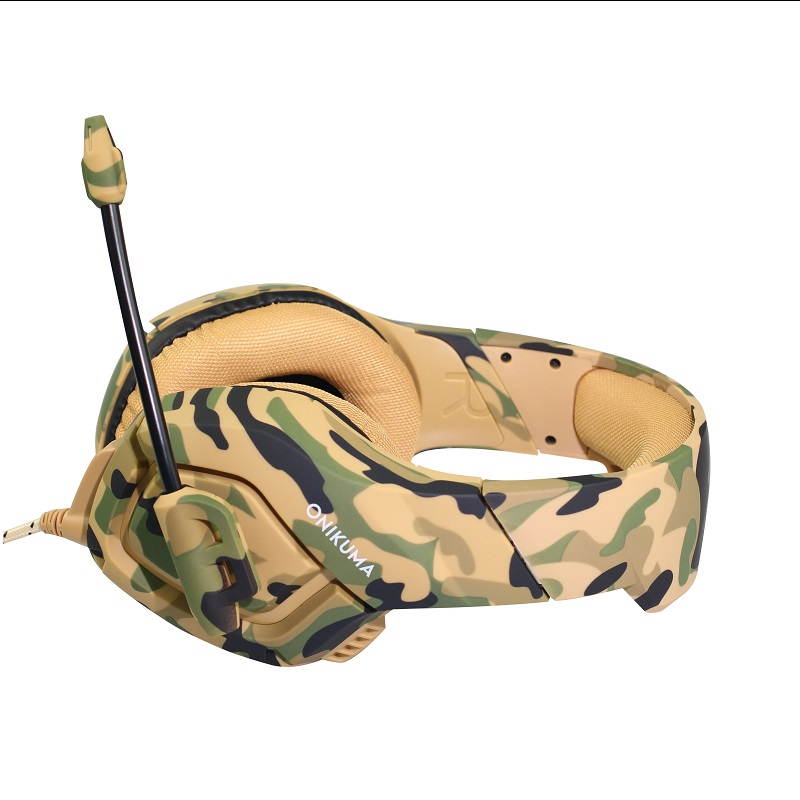 ONIKUMA K1 Camouflage Gaming Headset Stereo Subwoofer Headphones for PC Laptop with Mic