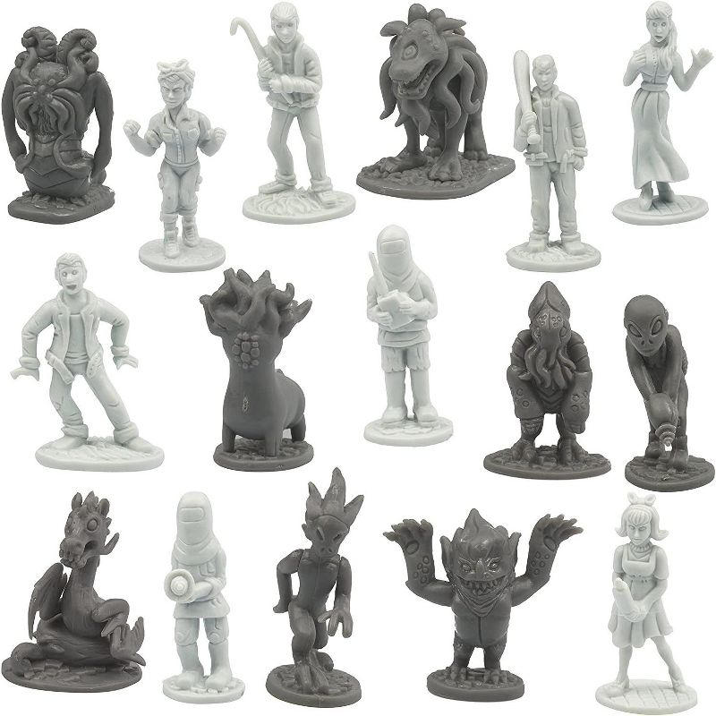 Hingfat Humans Vs Aliens Space Monster Action Figure Toy Playset, 10 Pieces