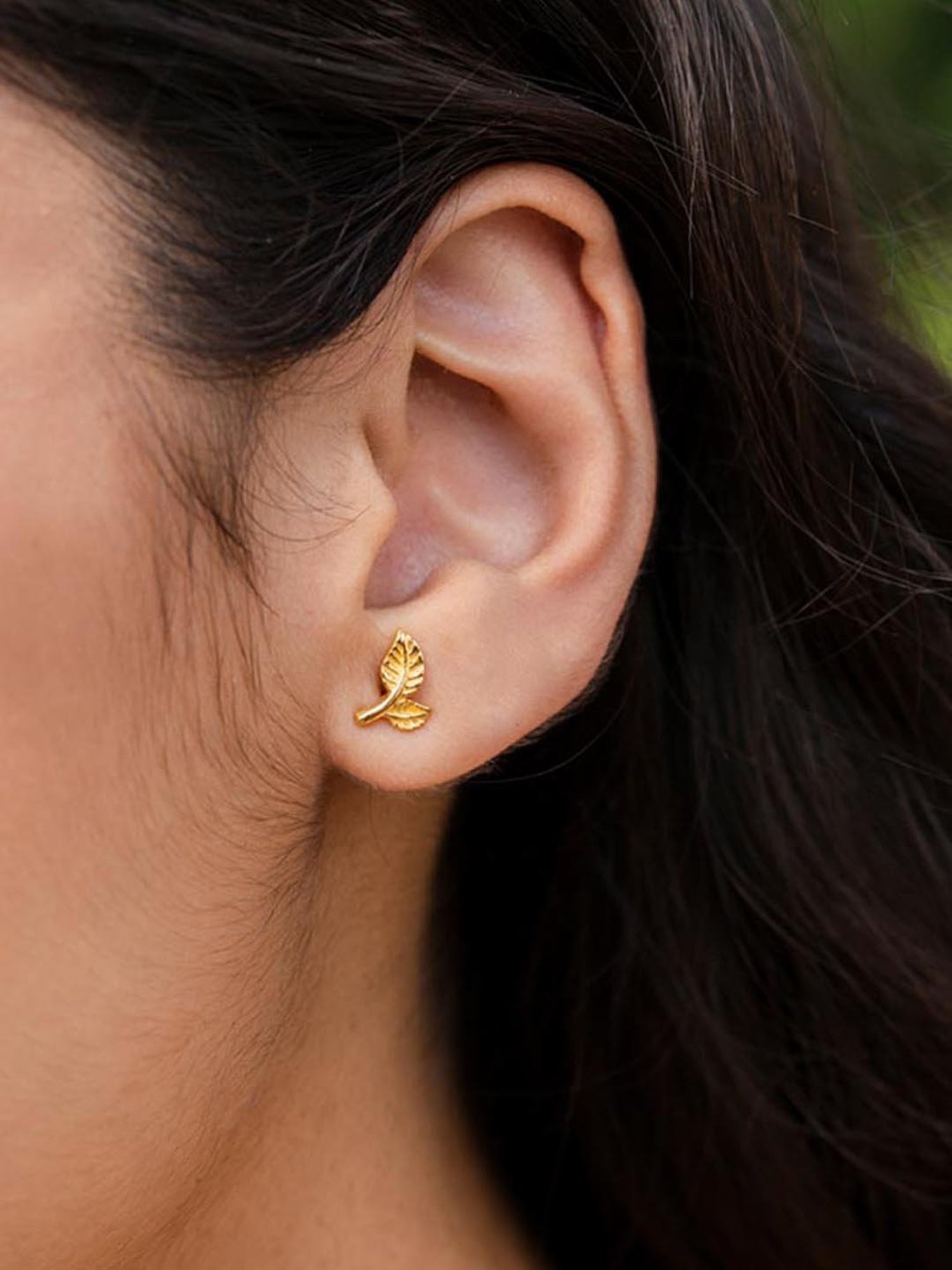 Shaya 92.5 Sterling Silver Leaf of Faith Earrings for Women