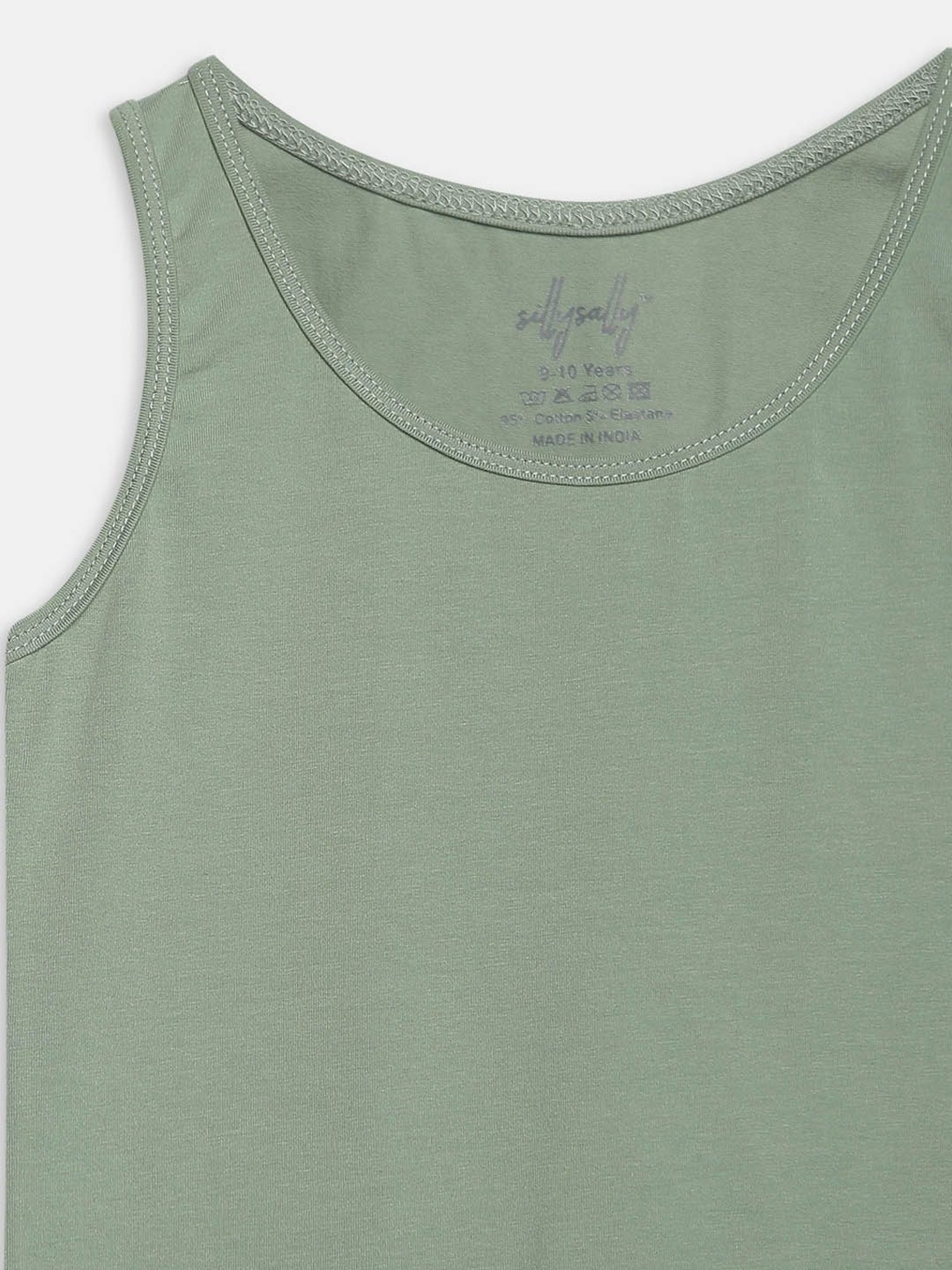 Sillysally Kids Pruple & Green Regular Fit Vest