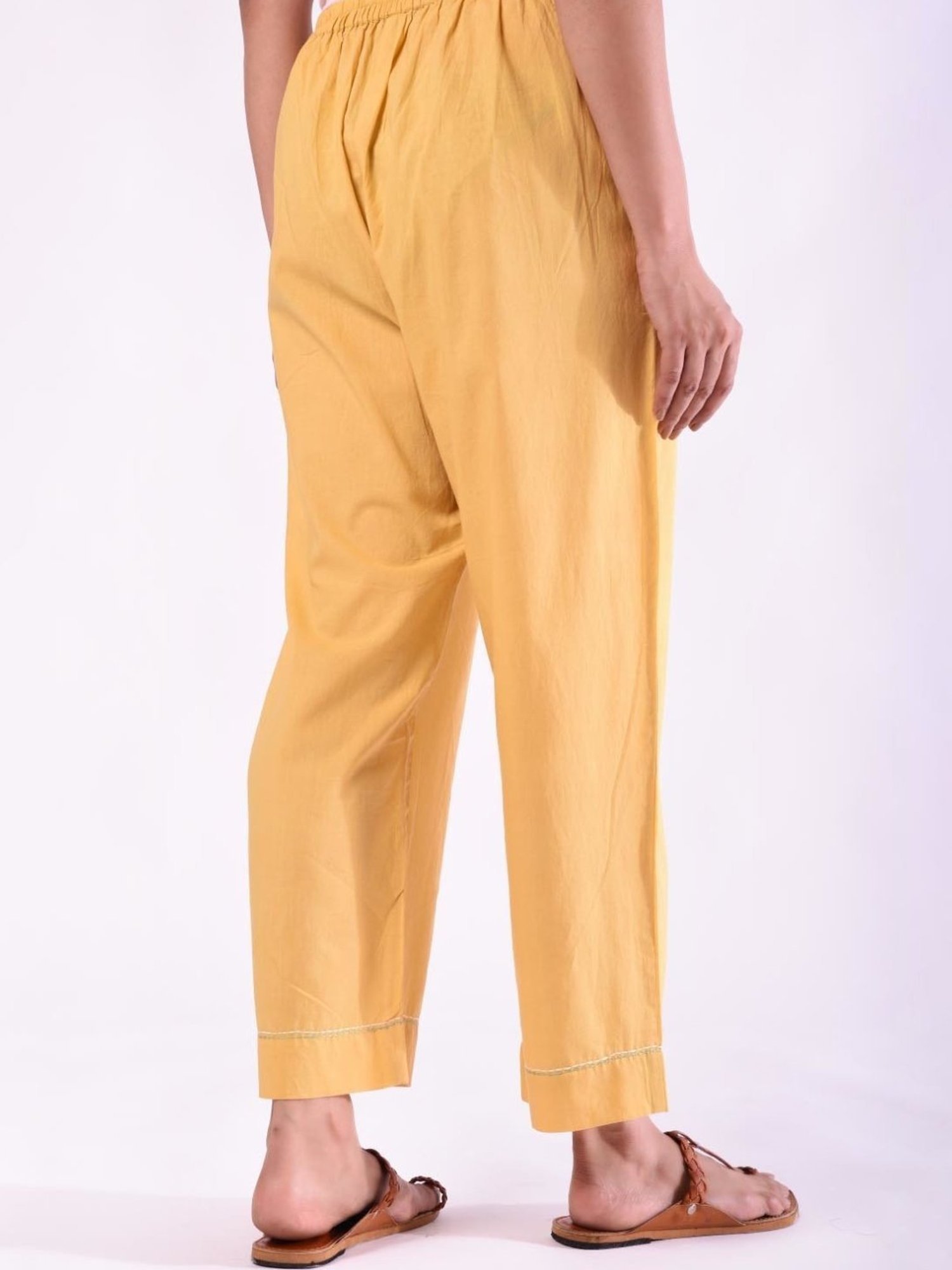 Prakriti Jaipur Yellow Daisy Pants