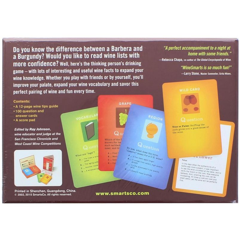 NMR Distribution Wine Smarts 2.0 Game Adult Question & Answer Trivia Game