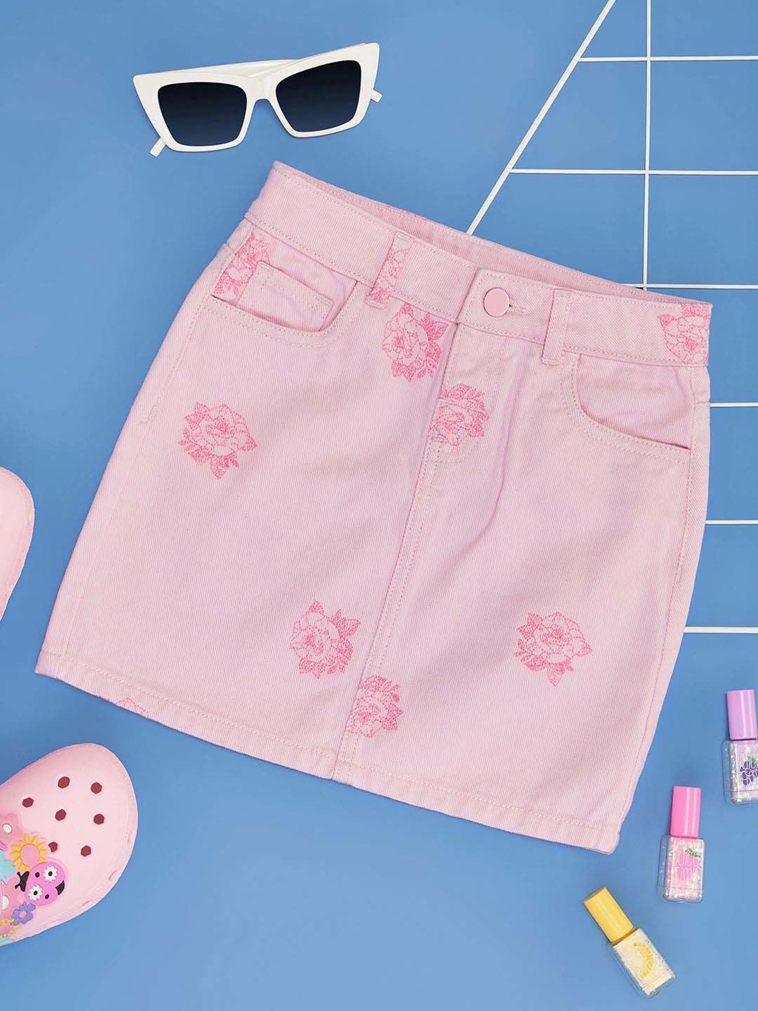 Kiddopanti Kids Coral & Neon Green Logo Cycling Shorts (Pack of 2)