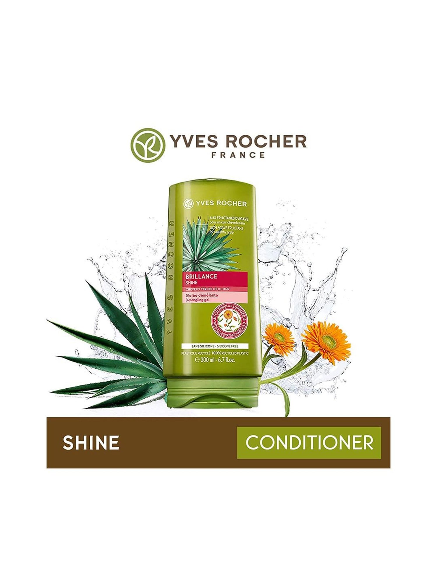 Yves Rocher Shine Detangling Gel Conditioner - 200 ml