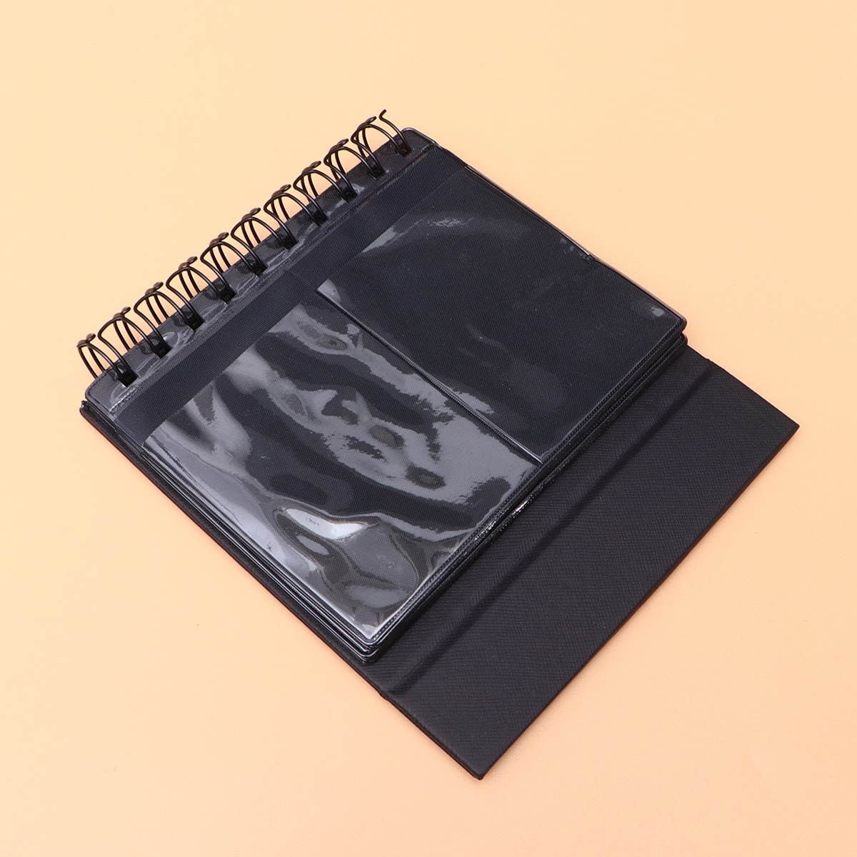 Desk Calendar Style Photo Album Stylish Photo Album Collection Memory Album for Wedding Travel Gifts (Black)