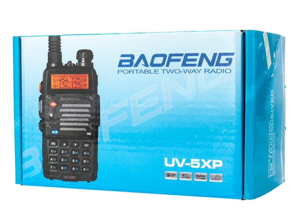 BAOFENG UV-5XP 7.4v 3000mAh 8W Dual-band Walkie Talkie Earphone Black