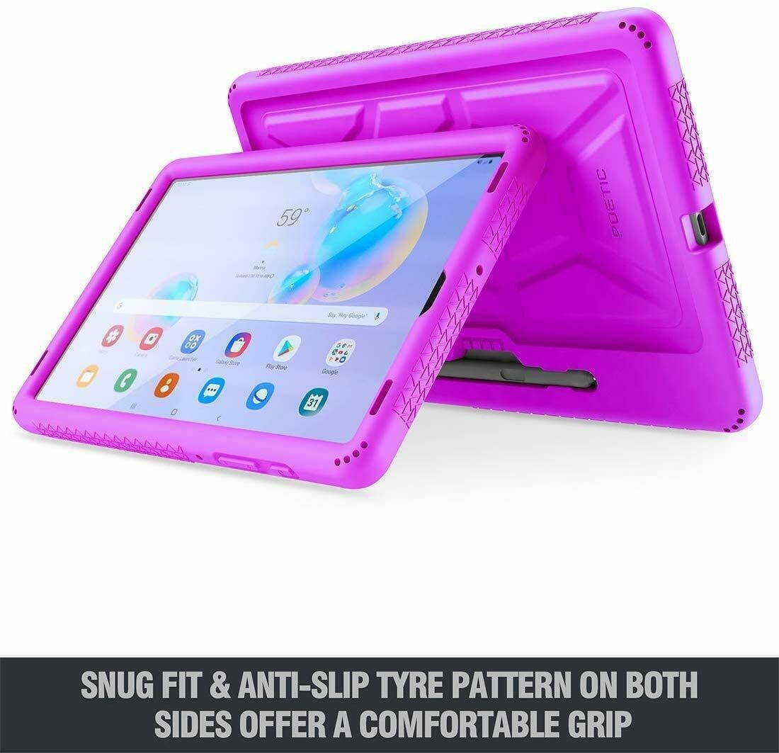 For Galaxy Tab S6 (2019) Tablet Case Silicone Cover w/ Drop Protection Purple