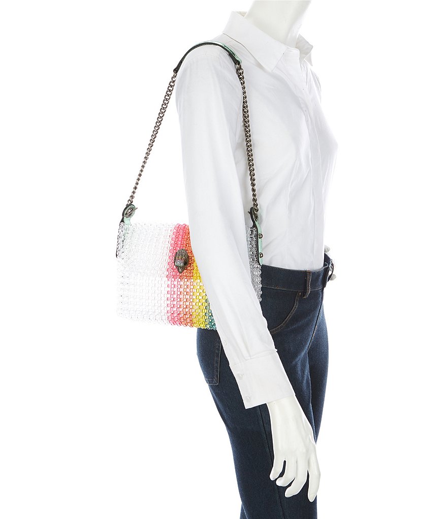 Kurt Geiger London Kensington Beaded Rainbow Mini Crossbody Bag