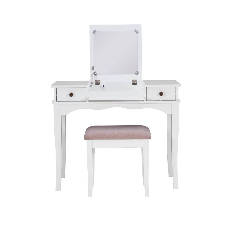 Salisbury Vanity w/Mirror White - Chique