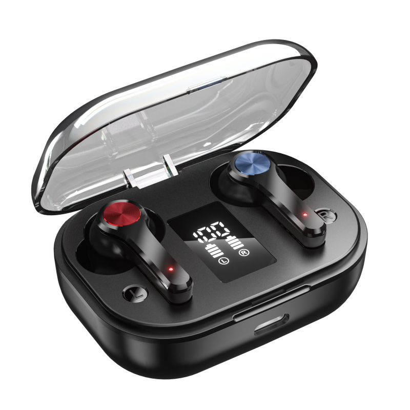 Wireless Earbuds, Nurbenn TWS Bluetooth 5.0 Headphones True Wireless Ear Buds IPX7 Waterproof Dual Built-in Mic Earphones with 4000mAh Charging Case for 120H Extended Playtime