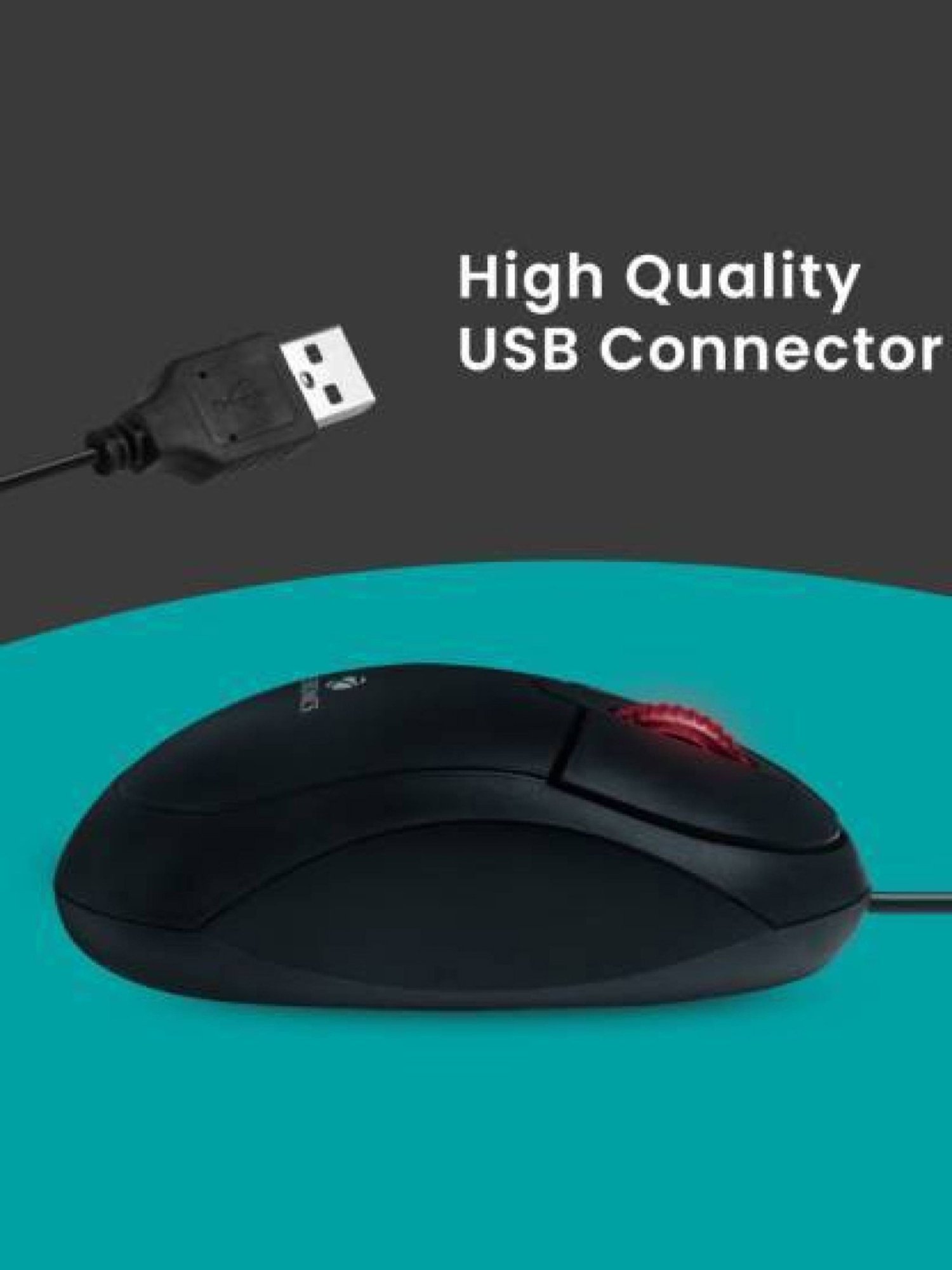 Zebronics KM2100 Keyboard & Rise Mouse Combo Set (Black)