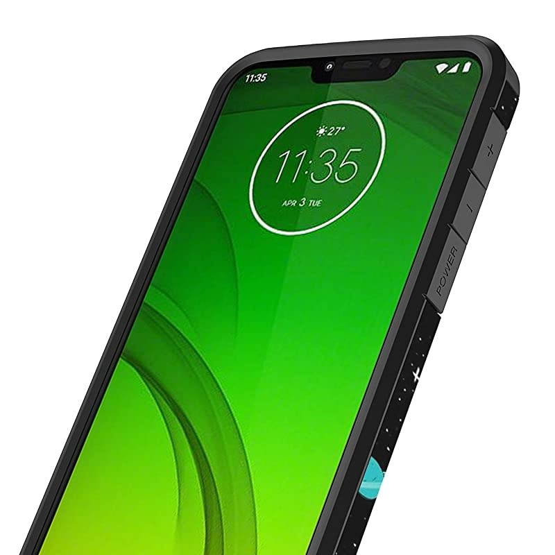 for Moto G7 Power Case, Moto G7 Supra Case, Hybrid Drop Protection Sleek Slim Dual Layer Shockproof Colorful Graphic Armor Case for LG Moto G7 Power/Supra (Space)