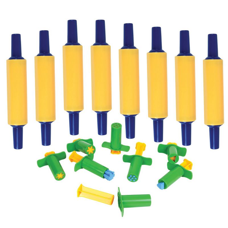 Kaplan Early Learning Co. Dough Plungers and Rolling Pins Set