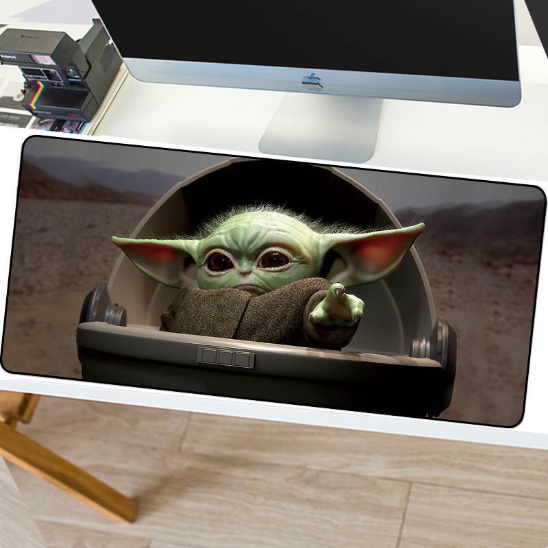 HISPETECH Star Wars Mouse Pad 800x300mm Large Mouse Pad Locking Edge Nature Rubber Computer Gaming Mousepad XL for PC Laptop Desktop
