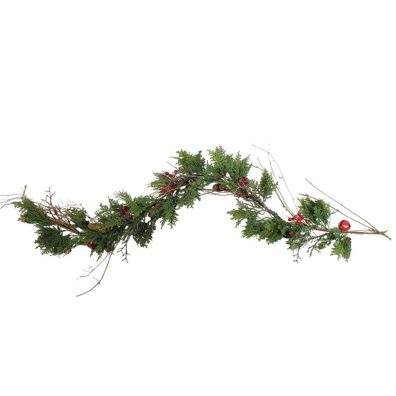 Darice 72" Prelit Commercial Size Canadian Pine Artificial Christmas Wreath - Clear Lights