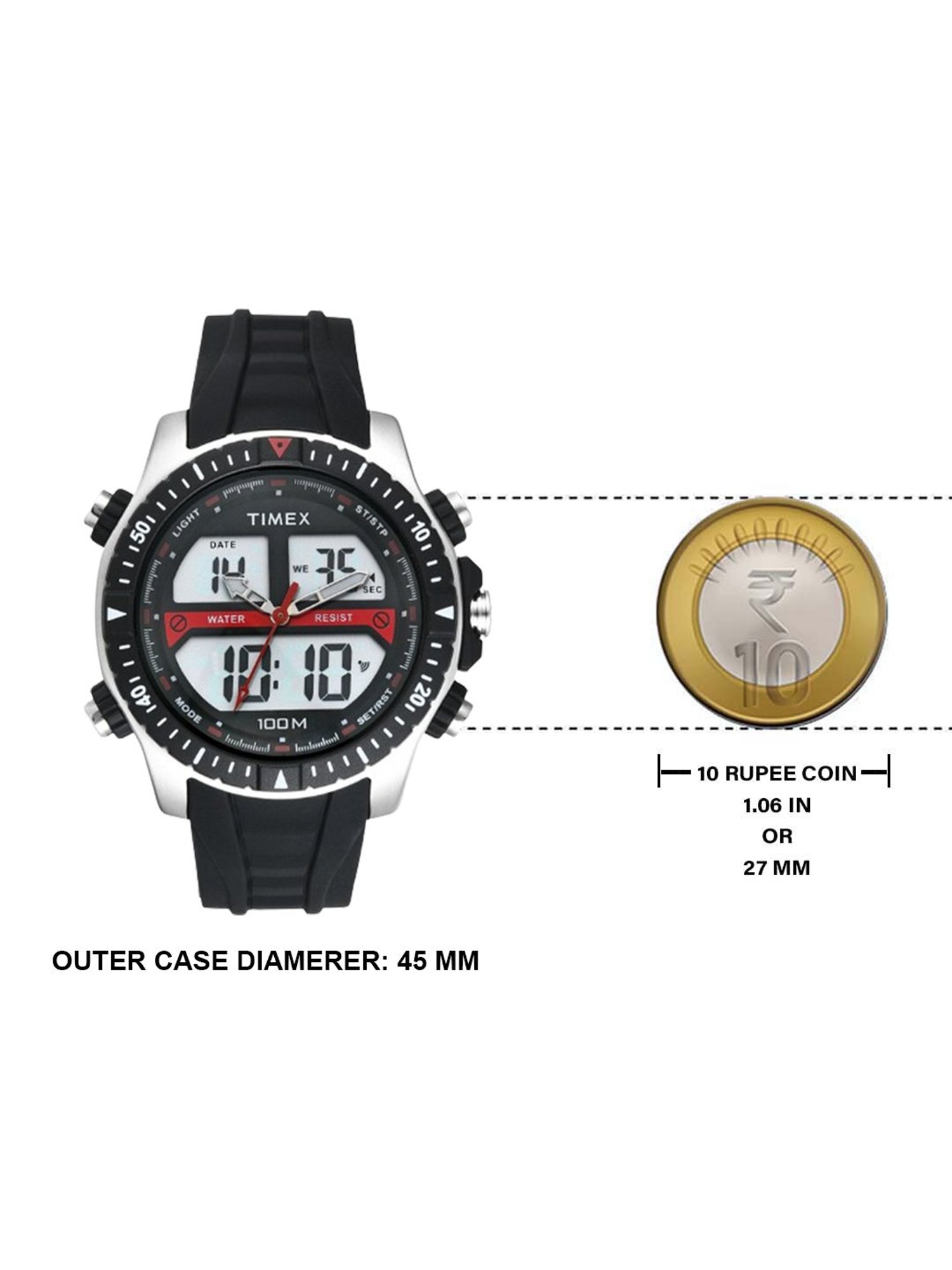 Timex TWESK3400T E Com SMU Ana Digi Analog-Digital Watch for Men