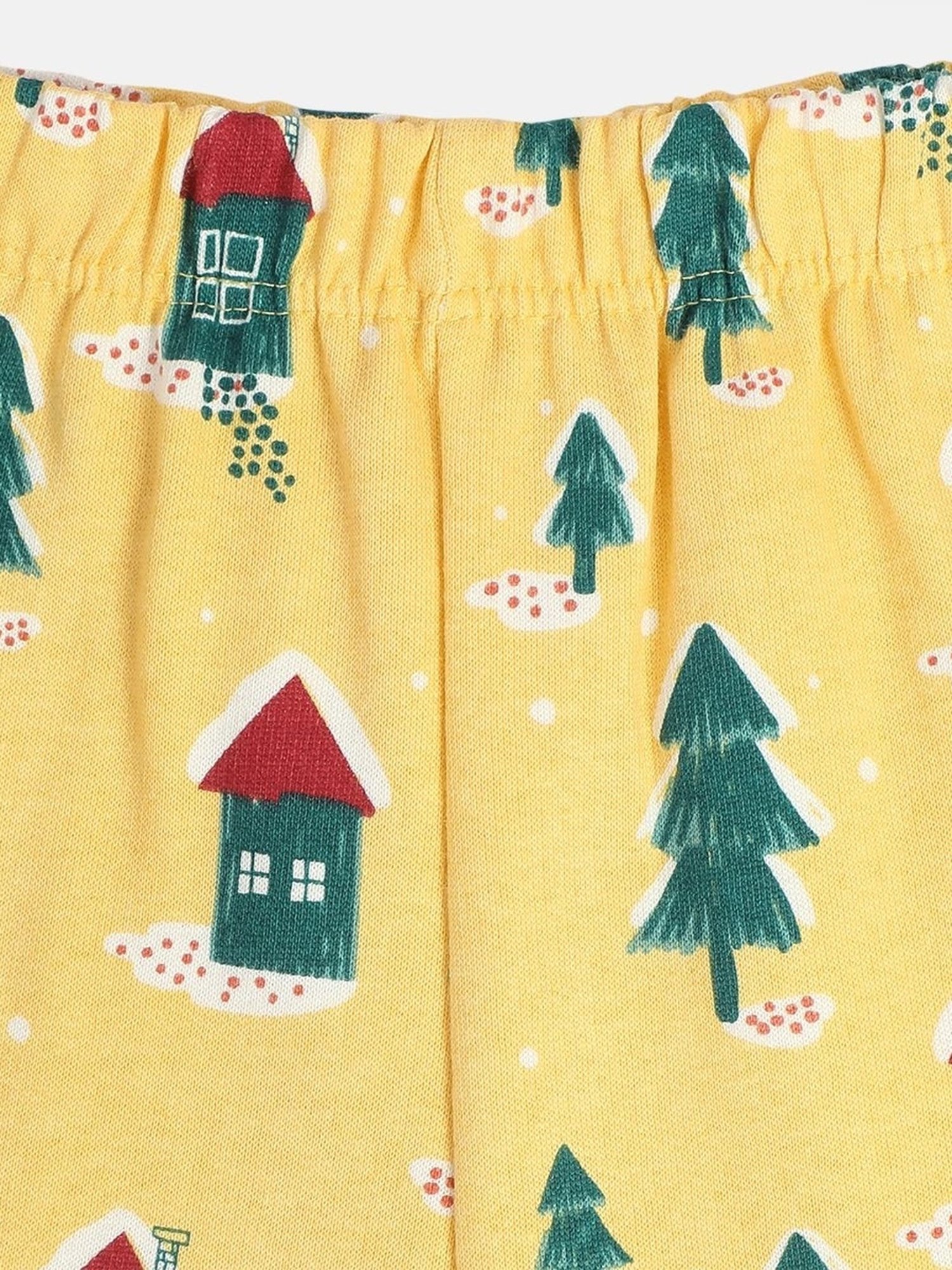 MINIKLUB Girls Multicolor Cotton Printed Full Sleeves Legging