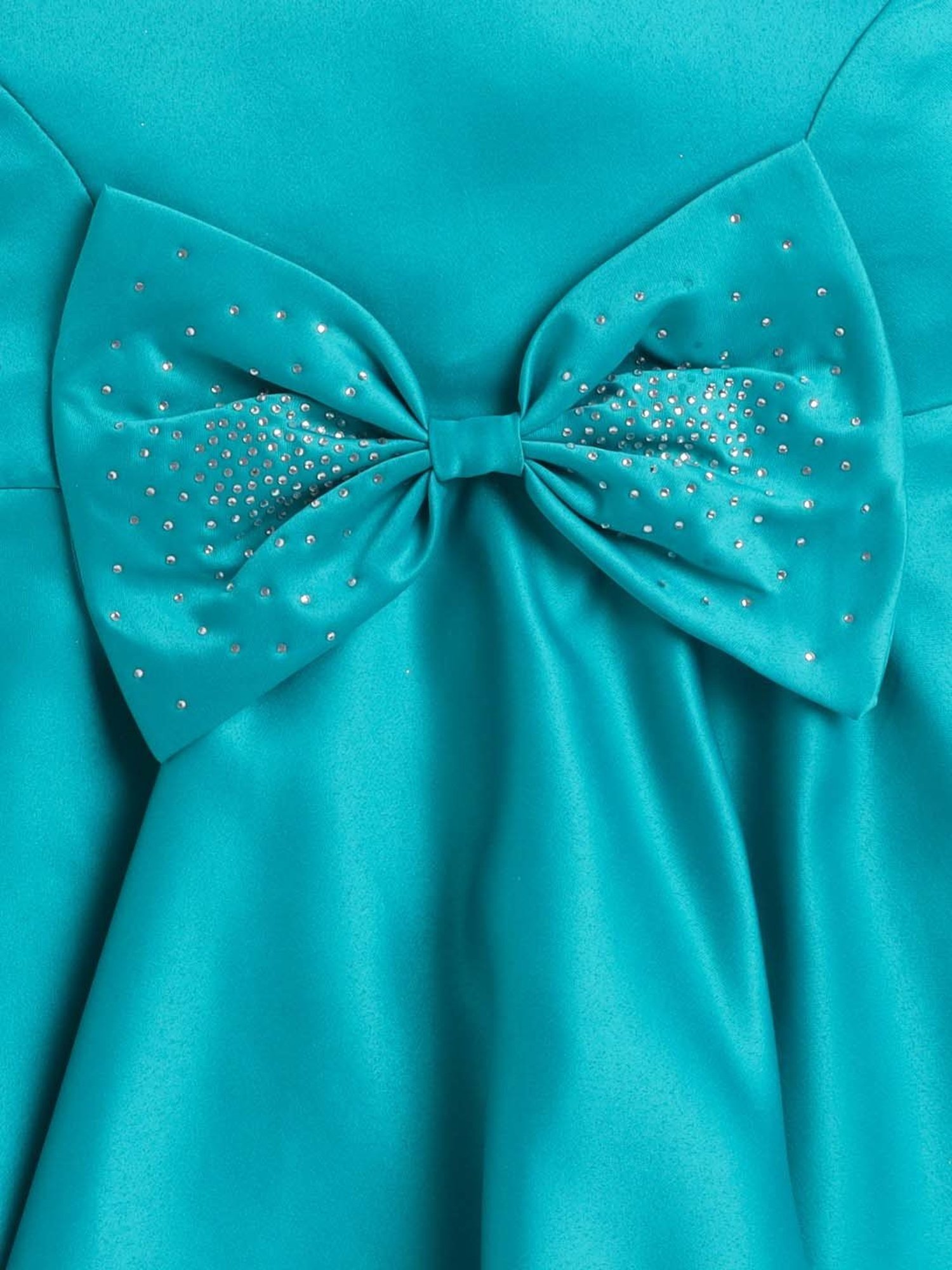 The Magic Wand Kids Sea Green Applique Dress