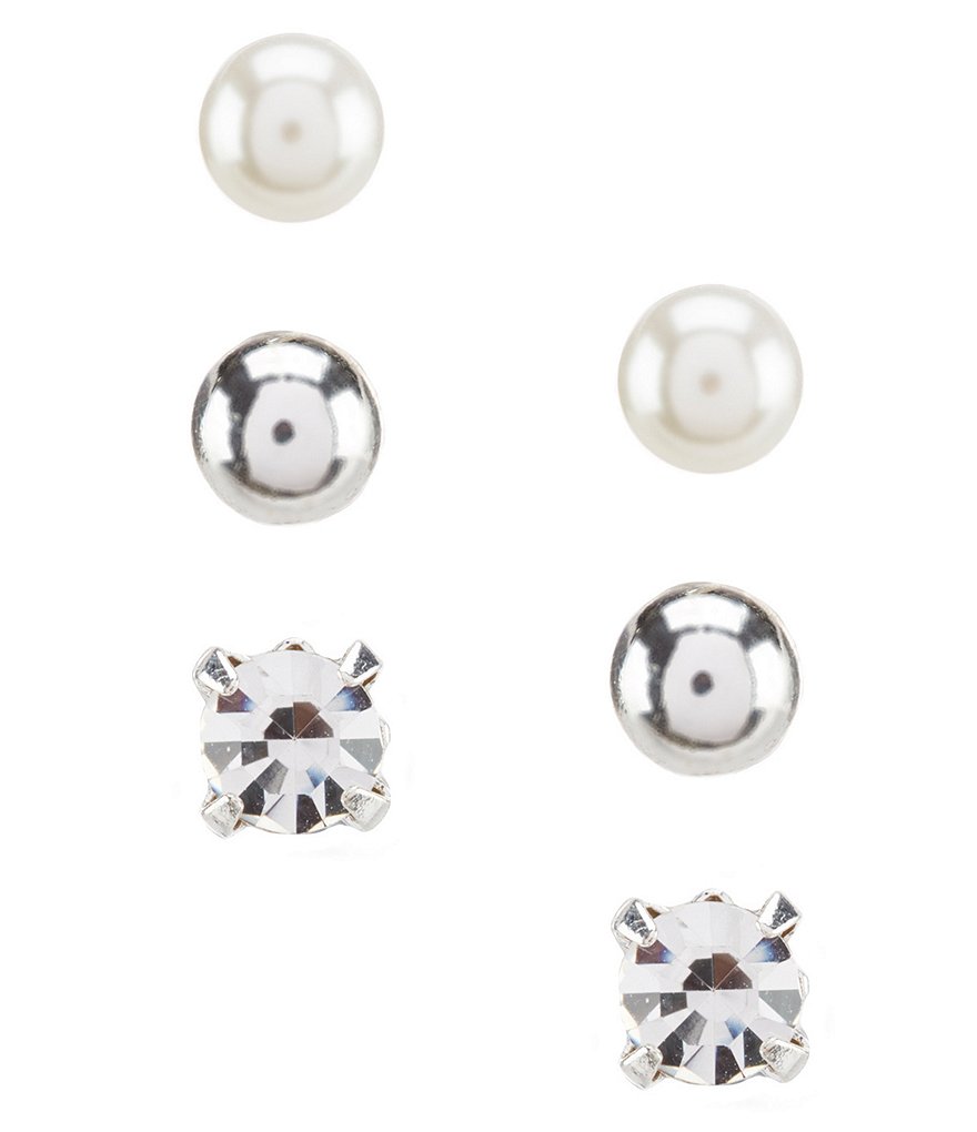 Tailored Trio Stud Earring Set