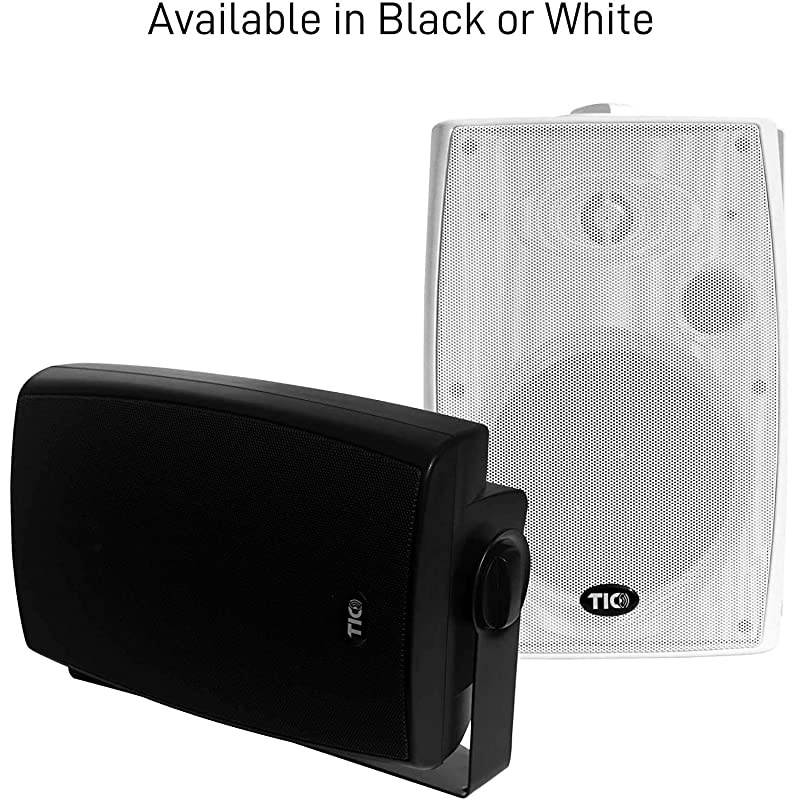 BPS560-2pcs 6.5" Outdoor Wireless Bluetooth 5 Patio Speaker Pair,Can Connect 100+ Speakers White