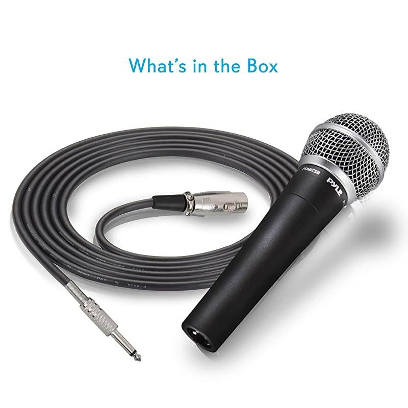 Pro Includes 15ft XLR Cable to 14 Audio Connection Connector Black 1010in x 500in x 330in PDMIC58