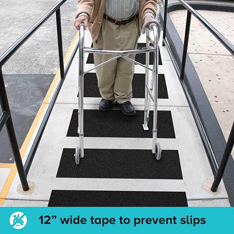 Slip Traction Tape 12 Inch x 30 Foot Best Grip Friction Abrasive Adhesive for Stairs Tread Step Indoor Outdoor Tape 12quot X 30