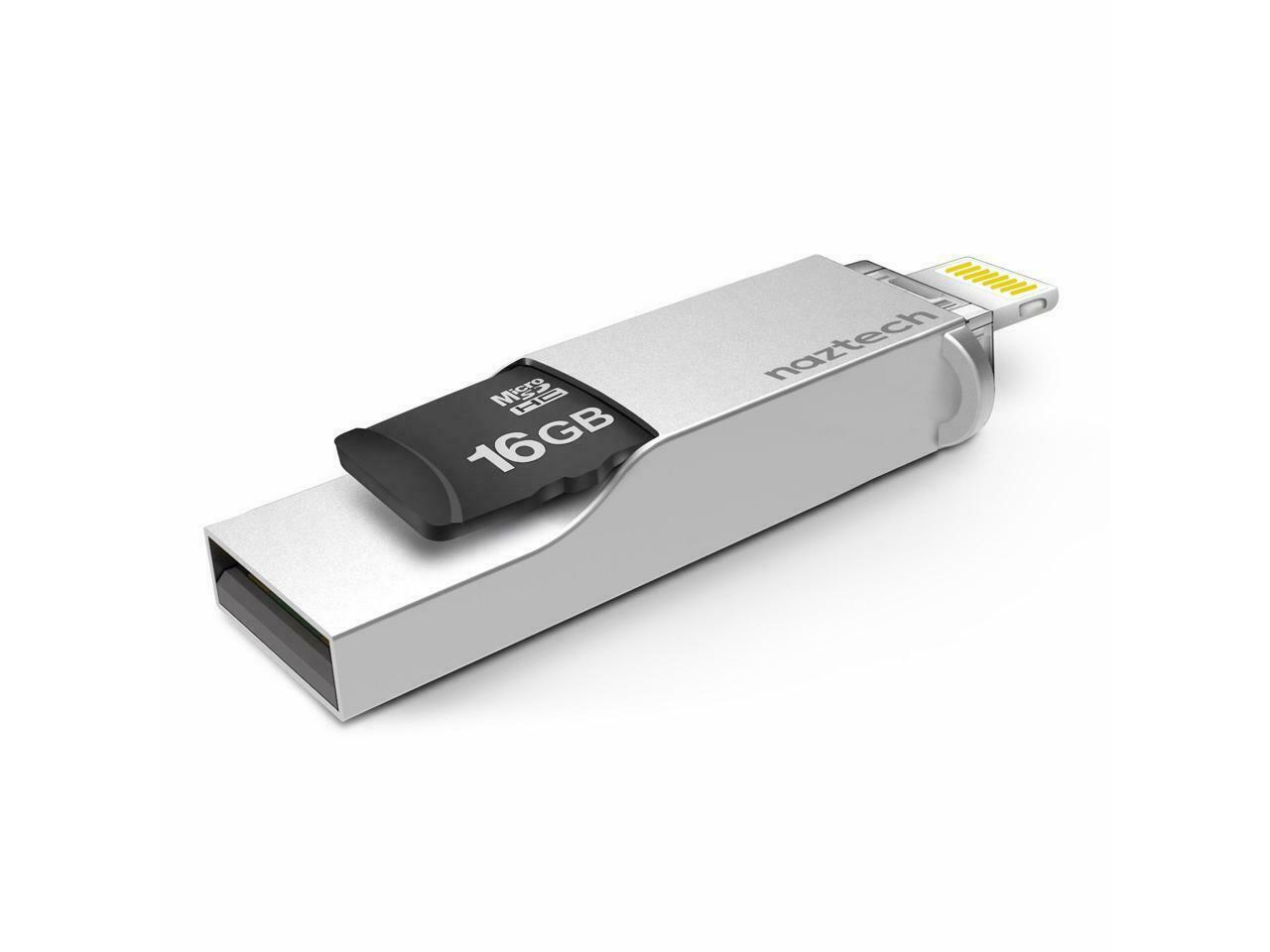 Naztech 14208  Xtra Drive Mini MFi Lightning - Silver